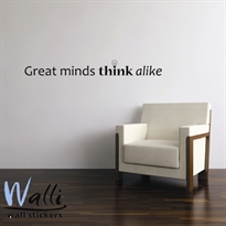 ����� ��� ������ -Great minds think alike